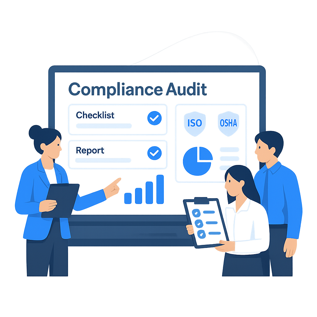 uAuditor compliance solutions dashboard with digital checklists and audit reports