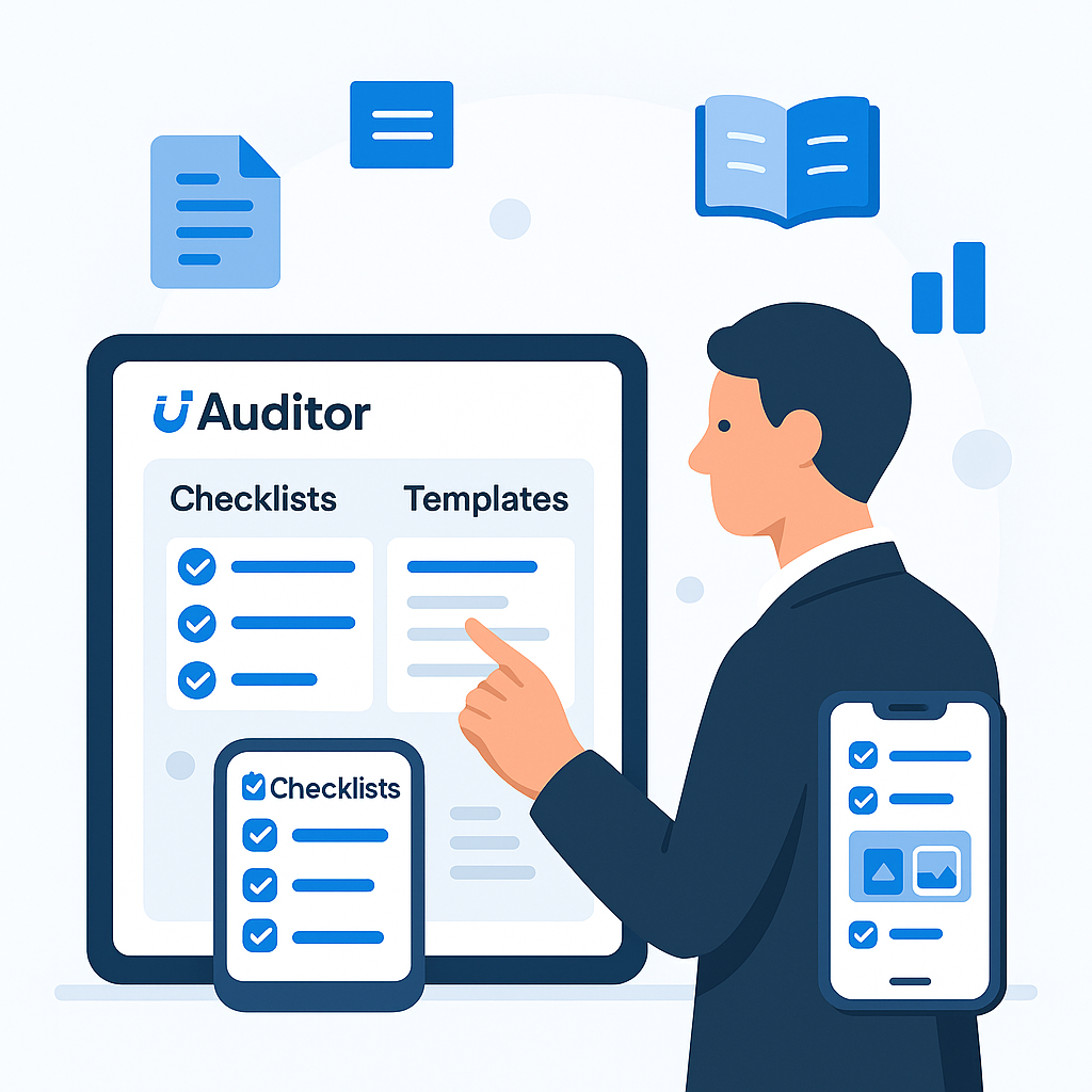 uAuditor resources library with free templates, guides, and digital checklists