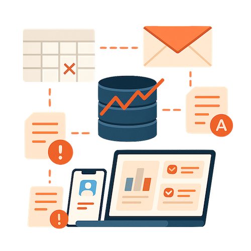 Disconnected business systems and manual workflows before uAuditor integrations