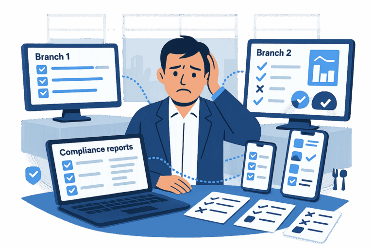Overwhelmed operations manager struggling with scattered inspections and reports across multiple branches